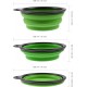 Foldable silicone dog bowl in green (BPA-free), travel bowl for dogs and cats with carabiner - 350 ml Foldable silicone dog bowl in green (BPA-free), travel bowl for dogs and cats with carabiner - 350 ml