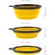 Foldable silicone dog bowl in green (BPA-free), travel bowl for dogs and cats with carabiner - 350 ml Foldable silicone dog bowl in green (BPA-free), travel bowl for dogs and cats with carabiner - 350 ml