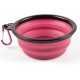 Foldable silicone dog bowl in green (BPA-free), travel bowl for dogs and cats with carabiner - 350 ml Foldable silicone dog bowl in green (BPA-free), travel bowl for dogs and cats with carabiner - 350 ml