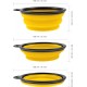 Foldable silicone dog bowl in green (BPA-free), travel bowl for dogs and cats with carabiner - 350 ml Foldable silicone dog bowl in green (BPA-free), travel bowl for dogs and cats with carabiner - 350 ml