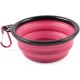 Foldable silicone dog bowl in green (BPA-free), travel bowl for dogs and cats with carabiner - 350 ml Foldable silicone dog bowl in green (BPA-free), travel bowl for dogs and cats with carabiner - 350 ml