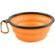 Foldable silicone dog bowl in green (BPA-free), travel bowl for dogs and cats with carabiner - 350 ml Foldable silicone dog bowl in green (BPA-free), travel bowl for dogs and cats with carabiner - 350 ml