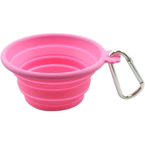 FouFou Dog 60212 Collapsible Bowls Dog and Cat Bowl S Pink FouFou Dog 60212 Collapsible Bowls Dog and Cat Bowl S Pink