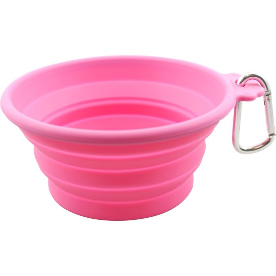 FouFou Dog 60214 Collapsible Bowls Dog and Cat Bowl M Pink FouFou Dog 60214 Collapsible Bowls Dog and Cat Bowl M Pink