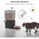 Futterautomat Katze, 8L Katzenfutter Automat, Futterspender für Katzen/Hunde, mit 304 Edelstahl-Schüssel und LCD-Display, Feeder 1-6 Mahlzeiten pro Tag, Bis zu 1-50 Portionen, Einfache Bedienung
