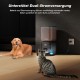 Futterautomat Katze, 8L Katzenfutter Automat, Futterspender für Katzen/Hunde, mit 304 Edelstahl-Schüssel und LCD-Display, Feeder 1-6 Mahlzeiten pro Tag, Bis zu 1-50 Portionen, Einfache Bedienung