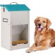 Galvanised Gravity Feeder for Dogs, Breed Dog Feeder for Dogs, 7.5 lbs Outdoor Pets Feeder Gravity Feeder