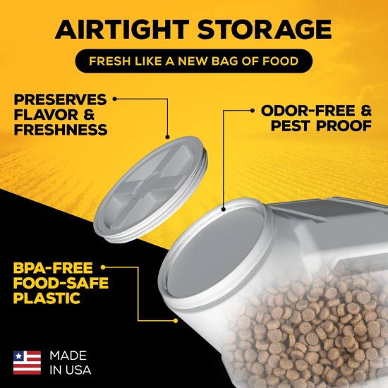 Gamma Vittles Vault Outback 25 lb Airtight Pet Food Storage Container Gamma Vittles Vault Outback 25 lb Airtight Pet Food Storage Container