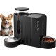 Gardner Pet Automatic Feeder for Cats/Dogs, 2 Bowls (6 L x 2), Automatic Cat Feeder and Water Dispenser Dog with Stainless Steel Bowl, No Electricity, BPA-Free, Gravity Cat Food, Automatic Black Gardner Pet Automatic Feeder for Cats/Dogs, 2 Bowls (6 L x 2), Automatic Cat Feeder and Water Dispenser Dog with Stainless Steel Bowl, No Electricity, BPA-Free, Gravity Cat Food, Automatic Black