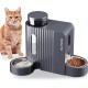 Gardner Pet Automatic Feeder for Cats/Dogs, 2 Bowls (6 L x 2), Automatic Cat Feeder and Water Dispenser Dog with Stainless Steel Bowl, No Electricity, BPA-Free, Gravity Cat Food, Automatic Black Gardner Pet Automatic Feeder for Cats/Dogs, 2 Bowls (6 L x 2), Automatic Cat Feeder and Water Dispenser Dog with Stainless Steel Bowl, No Electricity, BPA-Free, Gravity Cat Food, Automatic Black