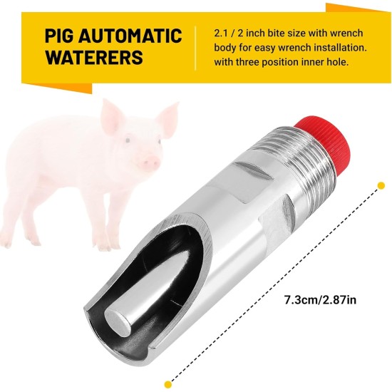 Gokelomg 10 Automatischer Nippel Wasser Aus Edelstahl Schwein, Automatische Wasser Düse, Trink Nippel Gokelomg 10 Automatischer Nippel Wasser Aus Edelstahl Schwein, Automatische Wasser Düse, Trink Nippel