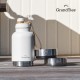 GrandTies Insulated Portable Dog Water Bottle with 2 Removable Dog Water Bowl Dispensers | Leak-proof Dog Food Travel Container | Dog Accessories for Dogs Walking, Hiking, Camping (1.8 Litre) GrandTies Insulated Portable Dog Water Bottle with 2 Removable Dog Water Bowl Dispensers | Leak-proof Dog Food Travel Container | Dog Accessories for Dogs Walking, Hiking, Camping (1.8 Litre)
