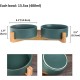 Green Ceramic Dog Bowl, Feeding Bowl for Dogs and Cats with Solid Wood Stand (Pack of 2) Green Ceramic Dog Bowl, Feeding Bowl for Dogs and Cats with Solid Wood Stand (Pack of 2)