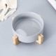 Green Ceramic Dog Bowl, Feeding Bowl for Dogs and Cats with Solid Wood Stand (Pack of 2) Green Ceramic Dog Bowl, Feeding Bowl for Dogs and Cats with Solid Wood Stand (Pack of 2)