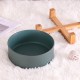 Green Ceramic Dog Feeding Bowl with Bamboo Stand, Non-Slip, Non-Spill Dog Bowl and Water Bowl, Extra Large Capacity, Pet Feeding Bowl, 1800 ml, Heavy Dog Bowl for Large Dogs