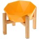 HCHLQLZ Yellow with Stand Ceramic Inclined Angled Cat Bowl Dog Bowl Feeding Bowl Cat Feeding Station Raised Dog Bars for Dogs with Solid Wood Stand HCHLQLZ Yellow with Stand Ceramic Inclined Angled Cat Bowl Dog Bowl Feeding Bowl Cat Feeding Station Raised Dog Bars for Dogs with Solid Wood Stand