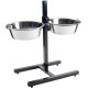 HUNTER Basic Dog Bar with 2 Feeding Bowls, 2.7 Litre, Medium, Silver HUNTER Basic Dog Bar with 2 Feeding Bowls, 2.7 Litre, Medium, Silver