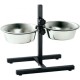 HUNTER Basic Dog Bar with 2 Feeding Bowls, 2.7 Litre, Medium, Silver HUNTER Basic Dog Bar with 2 Feeding Bowls, 2.7 Litre, Medium, Silver