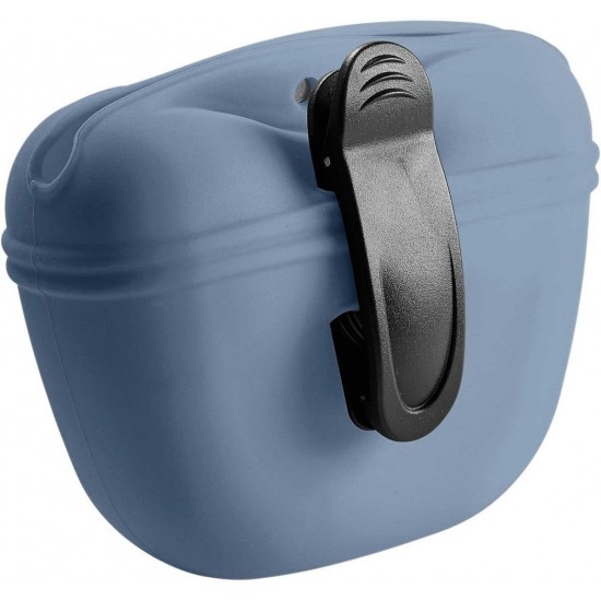 HUNTER Sansibar Morsum Silicone Snack Bag M, Blue/Beige HUNTER Sansibar Morsum Silicone Snack Bag M, Blue/Beige