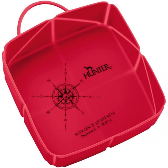 HUNTER Silicone Fold-Travel Bowl List, 590 ml, Pack of 2 HUNTER Silicone Fold-Travel Bowl List, 590 ml, Pack of 2