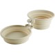 HUNTER Silicone Travel Bowl List, 350 ml, Tan, Pack of 2 HUNTER Silicone Travel Bowl List, 350 ml, Tan, Pack of 2