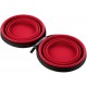 HUNTER Silicone Travel Bowl With Bag List, 750 ml, Red, Pack of 2 HUNTER Silicone Travel Bowl With Bag List, 750 ml, Red, Pack of 2