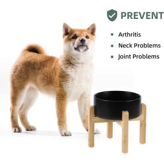 Havniva Adjustable Raised Double Ceramic Bowl Set with Stand, 2 Heights Elevated Food and Water Bowls for Small Breeds, Weighted Dog Bowl, Pet Bowl (15.5 cm, 813 ml, Grey) Havniva Adjustable Raised Double Ceramic Bowl Set with Stand, 2 Heights Elevated Food and Water Bowls for Small Breeds, Weighted Dog Bowl, Pet Bowl (15.5 cm, 813 ml, Grey)