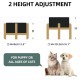Havniva Adjustable Raised Double Ceramic Bowl Set with Stand, 2 Heights Elevated Food and Water Bowls for Small Breeds, Weighted Dog Bowl, Pet Bowl (15.5 cm, 813 ml, Grey) Havniva Adjustable Raised Double Ceramic Bowl Set with Stand, 2 Heights Elevated Food and Water Bowls for Small Breeds, Weighted Dog Bowl, Pet Bowl (15.5 cm, 813 ml, Grey)