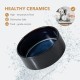 Havniva Ceramic 15.5 cm Raised Double Dog Bowls Set with Acacia Wood Stand, 2 Heights Increased, Food & Water Bowls for Small Dogs (800 ml, Arctic White) Havniva Ceramic 15.5 cm Raised Double Dog Bowls Set with Acacia Wood Stand, 2 Heights Increased, Food & Water Bowls for Small Dogs (800 ml, Arctic White)