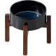 Havniva Ceramic 18.5 cm Raised Double Dog Bowls Set with Acacia Wood Stand, Food & Water Bowls for Medium Breeds Dogs, Weighted Pet Dishes (1300 ml, Arctic White) Havniva Ceramic 18.5 cm Raised Double Dog Bowls Set with Acacia Wood Stand, Food & Water Bowls for Medium Breeds Dogs, Weighted Pet Dishes (1300 ml, Arctic White)