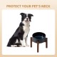 Havniva Ceramic 18.5 cm Raised Double Dog Bowls Set with Acacia Wood Stand, Food & Water Bowls for Medium Breeds Dogs, Weighted Pet Dishes (1300 ml, Arctic White) Havniva Ceramic 18.5 cm Raised Double Dog Bowls Set with Acacia Wood Stand, Food & Water Bowls for Medium Breeds Dogs, Weighted Pet Dishes (1300 ml, Arctic White)