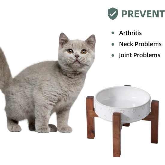 Havniva Ceramic 18.5 cm Raised Double Dog Bowls Set with Acacia Wood Stand, Food & Water Bowls for Medium Breeds Dogs, Weighted Pet Dishes (1300 ml, Arctic White) Havniva Ceramic 18.5 cm Raised Double Dog Bowls Set with Acacia Wood Stand, Food & Water Bowls for Medium Breeds Dogs, Weighted Pet Dishes (1300 ml, Arctic White)