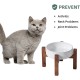 Havniva Ceramic 18.5 cm Raised Double Dog Bowls Set with Acacia Wood Stand, Food & Water Bowls for Medium Breeds Dogs, Weighted Pet Dishes (1300 ml, Arctic White) Havniva Ceramic 18.5 cm Raised Double Dog Bowls Set with Acacia Wood Stand, Food & Water Bowls for Medium Breeds Dogs, Weighted Pet Dishes (1300 ml, Arctic White)