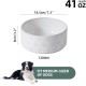 Havniva Ceramic 18.5 cm Raised Double Dog Bowls Set with Acacia Wood Stand, Food & Water Bowls for Medium Breeds Dogs, Weighted Pet Dishes (1300 ml, Arctic White) Havniva Ceramic 18.5 cm Raised Double Dog Bowls Set with Acacia Wood Stand, Food & Water Bowls for Medium Breeds Dogs, Weighted Pet Dishes (1300 ml, Arctic White)