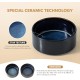 Havniva Ceramic 18.5 cm Raised Double Dog Bowls Set with Acacia Wood Stand, Food & Water Bowls for Medium Breeds Dogs, Weighted Pet Dishes (1300 ml, Arctic White) Havniva Ceramic 18.5 cm Raised Double Dog Bowls Set with Acacia Wood Stand, Food & Water Bowls for Medium Breeds Dogs, Weighted Pet Dishes (1300 ml, Arctic White)