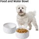 Havniva Ceramic 18.5 cm Raised Double Dog Bowls Set with Acacia Wood Stand, Food & Water Bowls for Medium Breeds Dogs, Weighted Pet Dishes (1300 ml, Arctic White) Havniva Ceramic 18.5 cm Raised Double Dog Bowls Set with Acacia Wood Stand, Food & Water Bowls for Medium Breeds Dogs, Weighted Pet Dishes (1300 ml, Arctic White)
