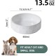 Havniva Ceramic 18.5 cm Raised Double Dog Bowls Set with Acacia Wood Stand, Food & Water Bowls for Medium Breeds Dogs, Weighted Pet Dishes (1300 ml, Arctic White) Havniva Ceramic 18.5 cm Raised Double Dog Bowls Set with Acacia Wood Stand, Food & Water Bowls for Medium Breeds Dogs, Weighted Pet Dishes (1300 ml, Arctic White)