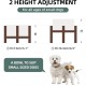 Havniva Ceramic 18.5 cm Raised Double Dog Bowls Set with Acacia Wood Stand, Food & Water Bowls for Medium Breeds Dogs, Weighted Pet Dishes (1300 ml, Arctic White) Havniva Ceramic 18.5 cm Raised Double Dog Bowls Set with Acacia Wood Stand, Food & Water Bowls for Medium Breeds Dogs, Weighted Pet Dishes (1300 ml, Arctic White)
