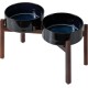 Havniva Ceramic 18.5 cm Raised Double Dog Bowls Set with Acacia Wood Stand, Food & Water Bowls for Medium Breeds Dogs, Weighted Pet Dishes (1300 ml, Arctic White) Havniva Ceramic 18.5 cm Raised Double Dog Bowls Set with Acacia Wood Stand, Food & Water Bowls for Medium Breeds Dogs, Weighted Pet Dishes (1300 ml, Arctic White)