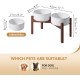 Havniva Ceramic 18.5 cm Raised Double Dog Bowls Set with Acacia Wood Stand, Food & Water Bowls for Medium Breeds Dogs, Weighted Pet Dishes (1300 ml, Arctic White) Havniva Ceramic 18.5 cm Raised Double Dog Bowls Set with Acacia Wood Stand, Food & Water Bowls for Medium Breeds Dogs, Weighted Pet Dishes (1300 ml, Arctic White)