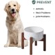 Havniva Ceramic 18.5 cm Raised Double Dog Bowls Set with Acacia Wood Stand, Food & Water Bowls for Medium Breeds Dogs, Weighted Pet Dishes (1300 ml, Arctic White) Havniva Ceramic 18.5 cm Raised Double Dog Bowls Set with Acacia Wood Stand, Food & Water Bowls for Medium Breeds Dogs, Weighted Pet Dishes (1300 ml, Arctic White)