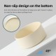 Havniva Ceramic 7.3inch Raised Double Bowls Set with Wooden Stand, Food & Water Bowls for Medium Breed Dogs, Weighted Dog Dishes, Pet Feeder( Beige)