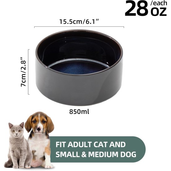 Havniva Ceramic 7.3inch Raised Double Bowls Set with Wooden Stand, Food & Water Bowls for Medium Breed Dogs, Weighted Dog Dishes, Pet Feeder( Light Green) Havniva Ceramic 7.3inch Raised Double Bowls Set with Wooden Stand, Food & Water Bowls for Medium Breed Dogs, Weighted Dog Dishes, Pet Feeder( Light Green)