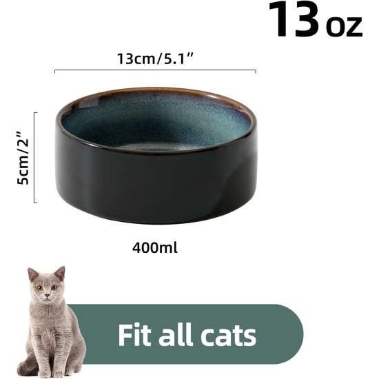 Havniva Ceramic 7.3inch Raised Double Bowls Set with Wooden Stand, Food & Water Bowls for Medium Breed Dogs, Weighted Dog Dishes, Pet Feeder( Light Green) Havniva Ceramic 7.3inch Raised Double Bowls Set with Wooden Stand, Food & Water Bowls for Medium Breed Dogs, Weighted Dog Dishes, Pet Feeder( Light Green)