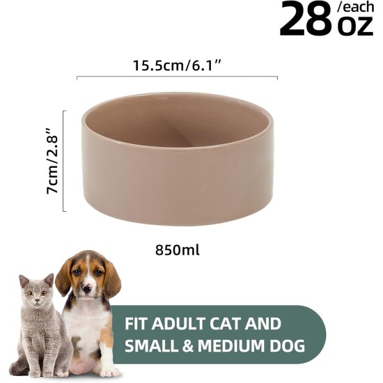 Havniva Ceramic 7.3inch Raised Double Bowls Set with Wooden Stand, Food & Water Bowls for Medium Breed Dogs, Weighted Dog Dishes, Pet Feeder( Light Green) Havniva Ceramic 7.3inch Raised Double Bowls Set with Wooden Stand, Food & Water Bowls for Medium Breed Dogs, Weighted Dog Dishes, Pet Feeder( Light Green)