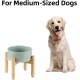 Havniva Ceramic 7.3inch Raised Double Bowls Set with Wooden Stand, Food & Water Bowls for Medium Breed Dogs, Weighted Dog Dishes, Pet Feeder( Light Green) Havniva Ceramic 7.3inch Raised Double Bowls Set with Wooden Stand, Food & Water Bowls for Medium Breed Dogs, Weighted Dog Dishes, Pet Feeder( Light Green)
