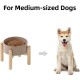 Havniva Ceramic 7.3inch Raised Double Bowls Set with Wooden Stand, Food & Water Bowls for Medium Breed Dogs, Weighted Dog Dishes, Pet Feeder( Light Green) Havniva Ceramic 7.3inch Raised Double Bowls Set with Wooden Stand, Food & Water Bowls for Medium Breed Dogs, Weighted Dog Dishes, Pet Feeder( Light Green)