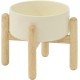 Havniva Ceramic 7.3inch Raised Double Bowls Set with Wooden Stand, Food & Water Bowls for Medium Breed Dogs, Weighted Dog Dishes, Pet Feeder( Light Green) Havniva Ceramic 7.3inch Raised Double Bowls Set with Wooden Stand, Food & Water Bowls for Medium Breed Dogs, Weighted Dog Dishes, Pet Feeder( Light Green)