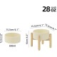 Havniva Ceramic 7.3inch Raised Double Bowls Set with Wooden Stand, Food & Water Bowls for Medium Breed Dogs, Weighted Dog Dishes, Pet Feeder( Light Green) Havniva Ceramic 7.3inch Raised Double Bowls Set with Wooden Stand, Food & Water Bowls for Medium Breed Dogs, Weighted Dog Dishes, Pet Feeder( Light Green)