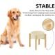 Havniva Ceramic 7.3inch Raised Double Bowls Set with Wooden Stand, Food & Water Bowls for Medium Breed Dogs, Weighted Dog Dishes, Pet Feeder( Light Green) Havniva Ceramic 7.3inch Raised Double Bowls Set with Wooden Stand, Food & Water Bowls for Medium Breed Dogs, Weighted Dog Dishes, Pet Feeder( Light Green)